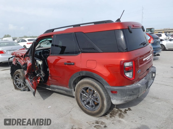 2023 Ford Bronco Sport Big Bend with VIN 3FMCR9B63PRD49863, listed as a Copart auction lot 50398135 with 30,737 mi miles and Clean title. Bid and sale history available at DreamBid. Image 2.
