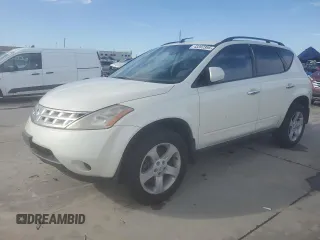 2005 Nissan Murano SL z VIN JN8AZ08T25W302469, wystawiony jako Copart lot #43397395 z przebiegiem 263 136 mil mil oraz Czysty tytuł • Clean title. Historia ofert i sprzedaży dostępna na DreamBid. Obrazek 1.