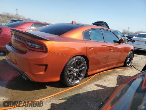 2020 Dodge Charger Scat Pack Widebody z VIN 2C3CDXGJ4LH201526, wystawiony jako Copart lot #46204394 z przebiegiem 19 891 mil mil oraz Czysty tytuł • Clean title. Historia ofert i sprzedaży dostępna na DreamBid. Obrazek 3.