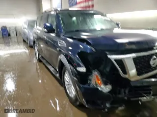 2018 Nissan Armada SL with VIN JN8AY2ND1J9053053, listed as a Copart auction lot 45552345 with 115,897 mi miles and Salvage Title. Bid and sale history available at carsss.com. Image 14.