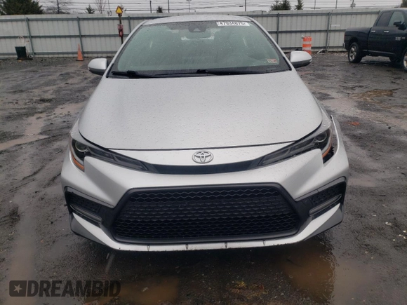 2020 Toyota Corolla SE with VIN JTDS4RCE4LJ021618, listed as a Copart auction lot 47934875 with 88,950 mi miles and Salvage Title. Bid and sale history available at DreamBid. Image 5.