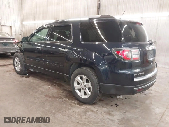 2015 GMC Acadia SLE with VIN 1GKKVNED9FJ147928, listed as a IAAI auction lot 41395770 with 125,551 mi miles and . Bid and sale history available at DreamBid. Image 3.