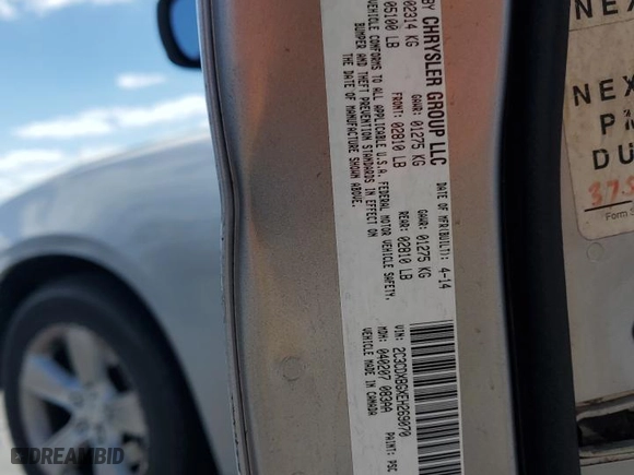2014 Dodge Charger SE with VIN 2C3CDXBGXEH269070, listed as a Copart auction lot 52971125 with 224,940 mi miles and Salvage Title. Bid and sale history available at carsss.com. Image 13.