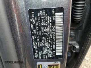 2022 Genesis GV80 with VIN KMUHCESC0NU083165, listed as a Copart auction lot 55518125 with Not provided miles and Salvage title. Bid and sale history available at DreamBid. Image 13.