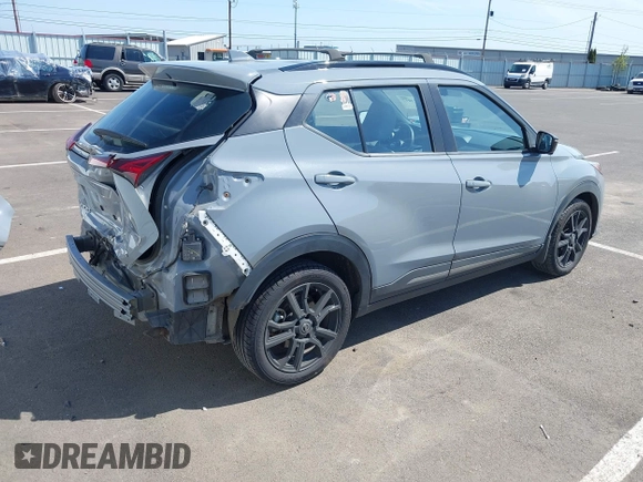 2021 Nissan Kicks SR with VIN 3N1CP5DV5ML531704, listed as a IAAI auction lot 42023077 with 55,452 mi miles and . Bid and sale history available at DreamBid. Image 4.