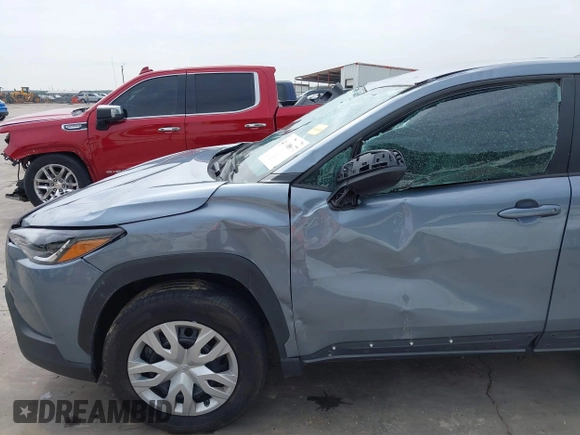 2023 Toyota Corolla Cross L with VIN 7MUAAAAG9PV047205, listed as a IAAI auction lot 41898077 with 29,184 mi miles and . Bid and sale history available at DreamBid. Image 14.