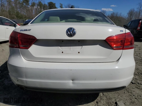 2013 Volkswagen Passat SE w/Sunroof with VIN 1VWBP7A3XDC144131, listed as a Copart auction lot 50754675 with 172,806 mi miles and Salvage Title. Bid and sale history available at carsss.com. Image 6.