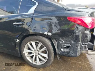 2014 Infiniti Q50 with VIN JN1BV7AP8EM675841, listed as a IAAI auction lot 41582924 with 139,637 mi miles. Bid and sale history available at carsss.com. Image 6.