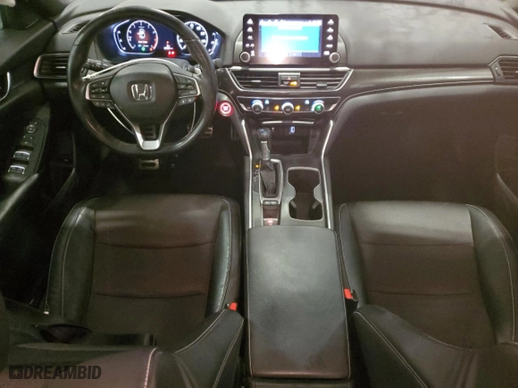 2018 Honda Accord Sedan Sport 1.5T with VIN 1HGCV1F32JA135550, listed as a Copart auction lot 45342375 with 63,652 mi miles and Salvage Title. Bid and sale history available at carsss.com. Image 8.