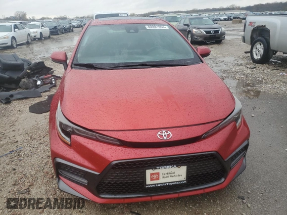 2020 Toyota Corolla XSE with VIN JTDT4RCE5LJ037959, listed as a Copart auction lot 80001954 with 84,643 mi miles and Salvage Title. Bid and sale history available at carsss.com. Image 5.