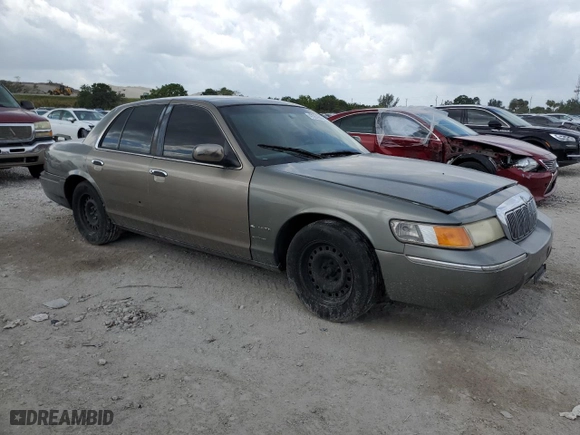 2001 Mercury Grand Marquis GS with VIN 2MEFM74W81X648676, listed as a Copart auction lot 47557845 with 197,697 mi miles and Salvage Title. Bid and sale history available at carsss.com. Image 4.
