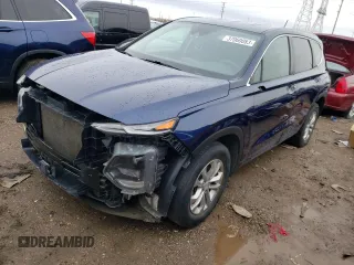 2019 Hyundai Santa Fe SE with VIN 5NMS2CAD3KH104099, listed as a Copart auction lot 37060083 with 75,704 mi miles. Bid and sale history available at carsss.com. Image 1.