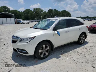 2015 Acura MDX with VIN 5FRYD3H21FB010057, listed as a Copart auction lot 62703155 with 143,329 mi miles and Salvage title. Bid and sale history available at DreamBid. Image 1.