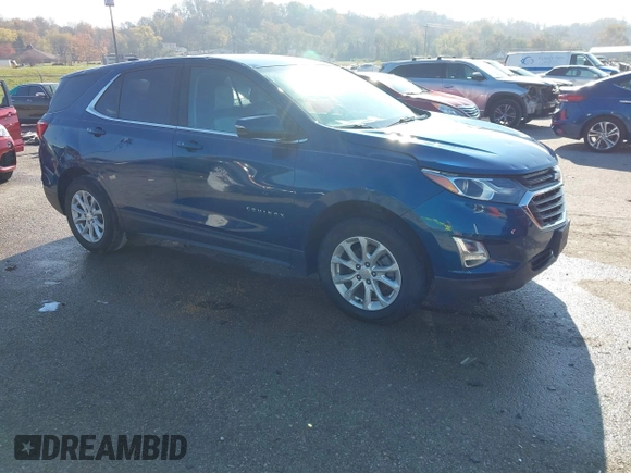 2019 Chevrolet Equinox LT with VIN 2GNAXKEV9K6205320, listed as a IAAI auction lot 40848027 with 87,270 mi miles and . Bid and sale history available at DreamBid. Image 1.