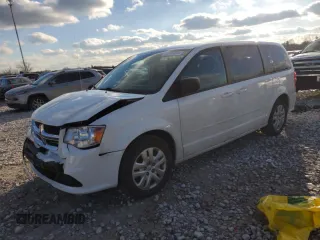 2017 Dodge Grand Caravan SE with VIN 2C4RDGBG1HR646616, listed as a Copart auction lot 87414584 with 80,318 mi miles and Salvage Title. Bid and sale history available at DreamBid. Image 1.