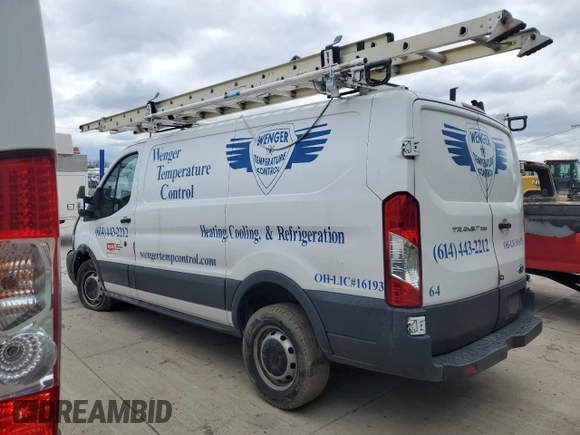 2015 Ford Transit Cargo с VIN 1FTNR1ZM4FKB09081, выставлен на аукционе Copart как лот 58223655 с пробегом 158 327 миль миль и Списание • Salvage title. История ставок и продаж доступна на DreamBid. Изображение 2.
