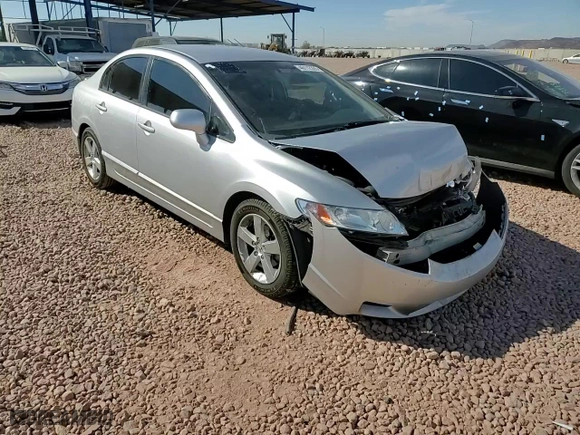 2010 Honda Civic Sdn LX-S with VIN 19XFA1F67AE059354, listed as a Copart auction lot 46112305 with 123,593 mi miles and Salvage Title. Bid and sale history available at carsss.com. Image 10.