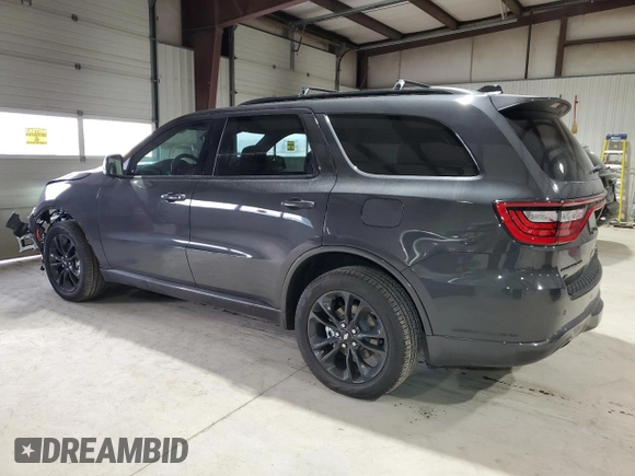 2025 Dodge Durango GT Plus with VIN 1C4RDJDG5SC506983, listed as a Copart auction lot 82427384 with 1,404 mi miles and Salvage title. Bid and sale history available at DreamBid. Image 2.