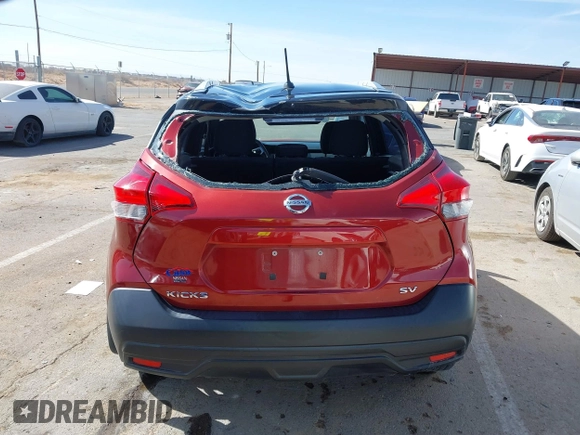 2018 Nissan Kicks S with VIN 3N1CP5CU5JL525597, listed as a IAAI auction lot 41485867 with 100,840 mi miles. Bid and sale history available at carsss.com. Image 16.
