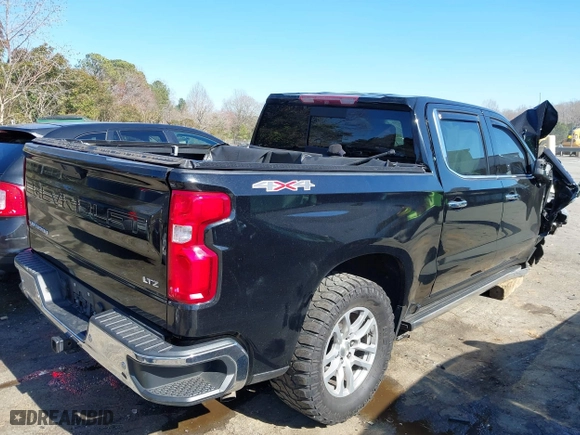 2019 Chevrolet Silverado 1500 LTZ with VIN 1GCUYGED4KZ320175, listed as a IAAI auction lot 41766819 with 1 mi miles. Bid and sale history available at carsss.com. Image 4.