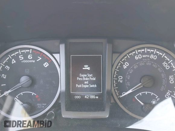 2022 Toyota Tacoma SR with VIN 3TMCZ5AN7NM501028, listed as a IAAI auction lot 42537868 with 42,186 mi miles and . Bid and sale history available at DreamBid. Image 7.