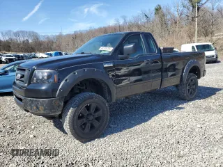 2008 Ford F-150 XL with VIN 1FTRF14W58KD80852, listed as a Copart auction lot 49785705 with 107,136 mi miles and Salvage Title. Bid and sale history available at carsss.com. Image 1.
