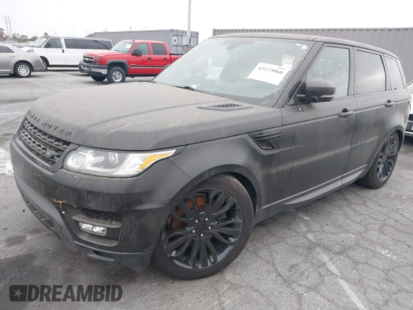 2016 Land Rover Range Rover Sport V6 HSE with VIN SALWR2VF8GA565814, listed as a IAAI auction lot 42173060 with 96,705 mi miles. Bid and sale history available at carsss.com. Image 2.