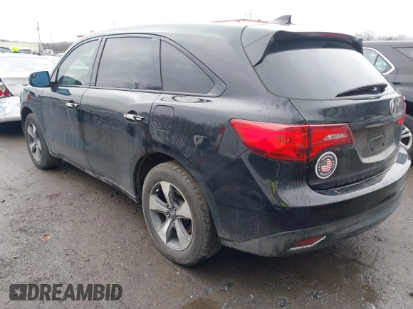 2016 Acura MDX with VIN 5FRYD4H26GB059651, listed as a IAAI auction lot 41497029 with 92,612 mi miles. Bid and sale history available at carsss.com. Image 3.