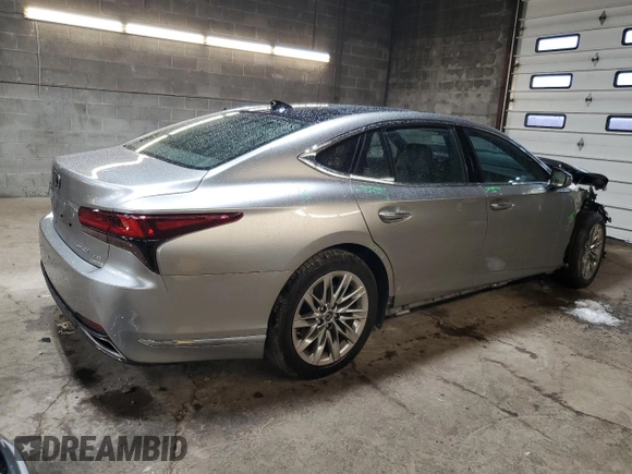 2021 Lexus LS with VIN JTHD51GFXM5008648, listed as a Copart auction lot 82641634 with 37,009 mi miles and Salvage Title. Bid and sale history available at carsss.com. Image 3.