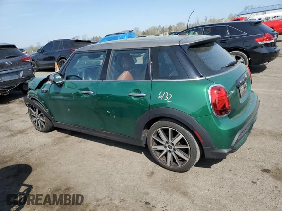 2022 MINI Hardtop 4 Door Cooper S with VIN WMW53DK0XN2R31664, listed as a Copart auction lot 54488225 with 15,035 mi miles and Salvage title. Bid and sale history available at DreamBid. Image 2.