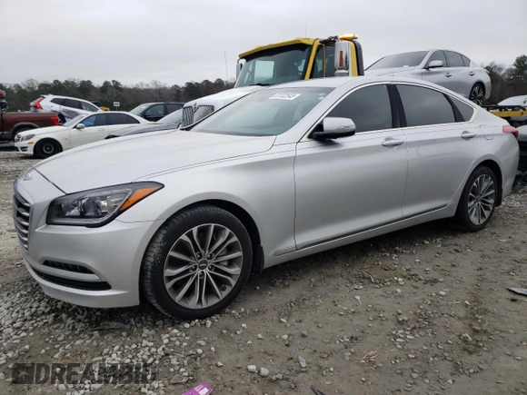 2017 Genesis G80 3.8L with VIN KMHGN4JE4HU172064, listed as a Copart auction lot 81132543 with 126,750 mi miles and Salvage Title. Bid and sale history available at carsss.com. Image 1.