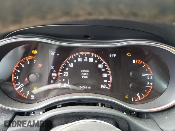 2017 Dodge Durango R/T with VIN 1C4SDJCT4HC725524, listed as a Copart auction lot 58898925 with 134,081 mi miles and Clean title. Bid and sale history available at DreamBid. Image 9.