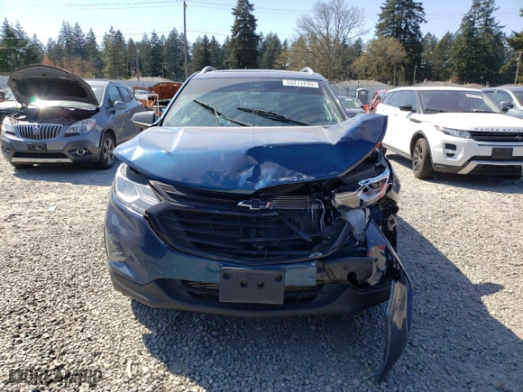 2020 Chevrolet Equinox LT with VIN 3GNAXVEX9LL289090, listed as a Copart auction lot 53211295 with 62,747 mi miles and Salvage Title. Bid and sale history available at carsss.com. Image 5.