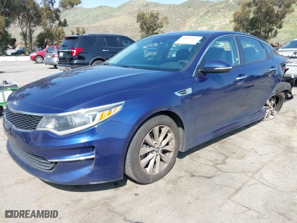 2018 Kia Optima LX with VIN 5XXGT4L31JG268493, listed as a IAAI auction lot 41965277 with 97,458 mi miles. Bid and sale history available at carsss.com. Image 17.