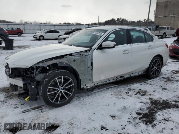 2019 BMW 3 Series 330i xDrive with VIN WBA5R7C55KAJ78959, listed as a Copart auction lot 45850725 with 74,085 mi miles and Salvage Title. Bid and sale history available at carsss.com. Image 1.