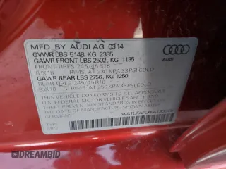 2014 Audi allroad Premium Plus with VIN WA1UFAFLXEA133965, listed as a Copart auction lot 85428384 with 143,511 mi miles and Salvage Title. Bid and sale history available at carsss.com. Image 13.