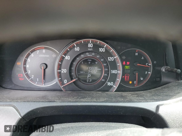 2016 Honda Accord Sport with VIN 1HGCR2F5XGA181549, listed as a Copart auction lot 59632005 with 170,228 mi miles and Salvage title. Bid and sale history available at DreamBid. Image 9.