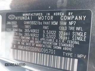 2022 Genesis GV80 с VIN KMUHBDSB8NU095701, выставлен на аукционе IAAI как лот 41204838 с пробегом 29 440 миль миль и . История ставок и продаж доступна на DreamBid. Изображение 9.
