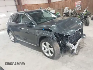 2021 Audi Q5 Premium Plus with VIN WA1BAAFY1M2003549, listed as a IAAI auction lot 41856989 with 40,415 mi miles. Bid and sale history available at carsss.com. Image 1.