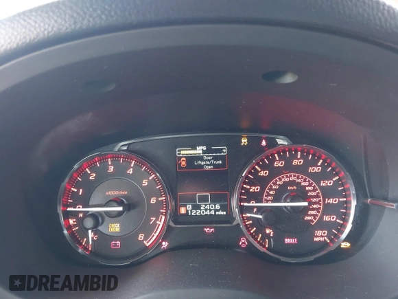 2016 Subaru WRX Limited with VIN JF1VA1J65G9809145, listed as a IAAI auction lot 42507955 with 122,044 mi miles and . Bid and sale history available at DreamBid. Image 7.