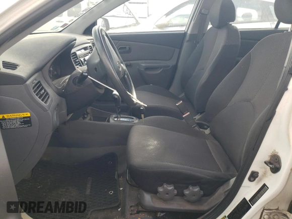 2007 Kia Rio LX with VIN KNADE123976187291, listed as a Copart auction lot 74561344 with 166,583 mi miles and Salvage Title. Bid and sale history available at carsss.com. Image 7.