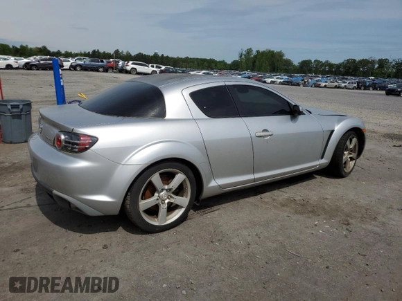 2005 Mazda RX-8 z VIN JM1FE17N650156229, wystawiony jako Copart lot #56708575 z przebiegiem Nie podano mil oraz Czysty tytuł • Clean title. Historia ofert i sprzedaży dostępna na DreamBid. Obrazek 3.