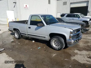 1996 Chevrolet Silverado 1500 with VIN 1GCEC14W7TZ165173, listed as a Copart auction lot 86273094 with 168,737 mi miles and Salvage Title. Bid and sale history available at DreamBid. Image 4.