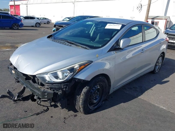 2014 Hyundai Elantra Limited with VIN 5NPDH4AEXEH495118, listed as a IAAI auction lot 40694475 with 61,127 mi miles. Bid and sale history available at carsss.com. Image 2.