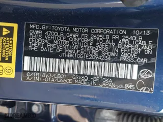 2014 Lexus ES 350 with VIN JTHBK1GG1E2094234, listed as a IAAI auction lot 41611771 with 66,069 mi miles. Bid and sale history available at carsss.com. Image 9.