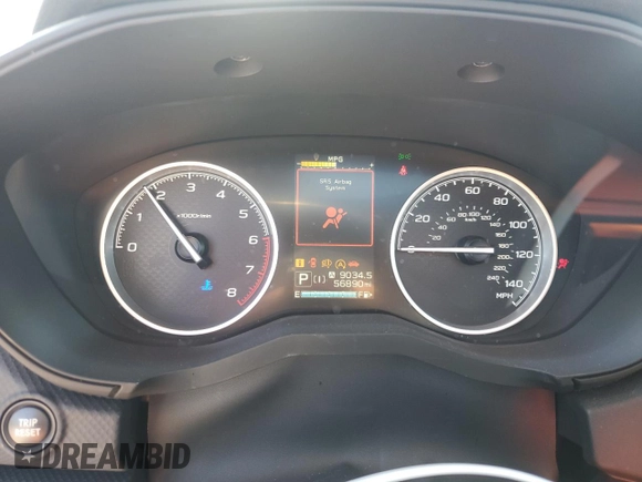 2021 Subaru Forester Premium with VIN JF2SKAFC3MH544057, listed as a Copart auction lot 56749215 with 56,890 mi miles and Salvage title. Bid and sale history available at DreamBid. Image 9.