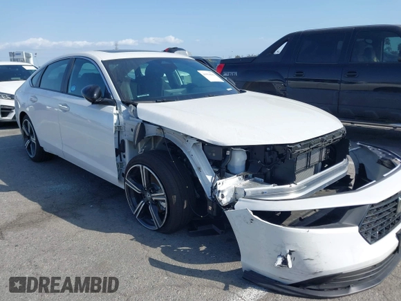 2025 Honda Accord Sport z VIN 1HGCY2F56SA014004, wystawiony jako IAAI lot #41916584 z przebiegiem 1 060 mil mil oraz . Historia ofert i sprzedaży dostępna na DreamBid. Obrazek 1.