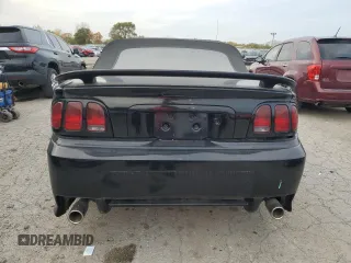 1996 Ford Mustang GT with VIN 1FALP45X6TF166049, listed as a Copart auction lot 77208004 with 186,273 mi miles and Clean Title. Bid and sale history available at carsss.com. Image 6.