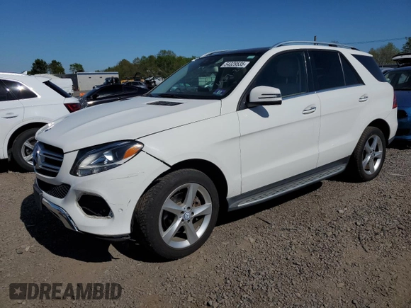 2017 Mercedes-Benz GLE 350 with VIN 4JGDA5HB2HA845922, listed as a Copart auction lot 54329535 with 83,124 mi miles and Salvage title. Bid and sale history available at DreamBid. Image 1.