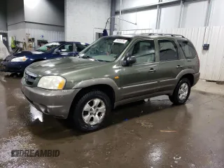 2002 Mazda Tribute LX with VIN 4F2CU08192KM29966, listed as a Copart auction lot 79458124 with 186,406 mi miles and Salvage Title. Bid and sale history available at carsss.com. Image 1.